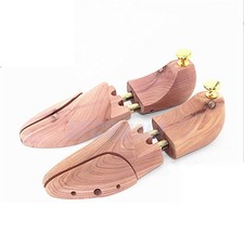 Pair Cedar Wooden Adjustable Shoe Keeper Stretcher Shaper Tree Mens US size 8-9