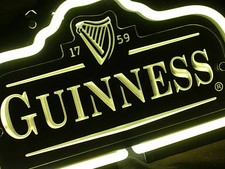 Guinness Beer Bar Pub Display 3D Neon Light Sign 