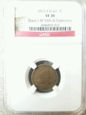 1857 flying eagle cent Ngc Vf30