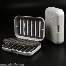Pocket Slit foam insert Fly fishing box with swing leaf can hold 408 flies - 87g