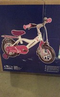 NEU Hudora Kinderfahrrad 12 Zoll inkl Stützräder lila weiß Original verpackt