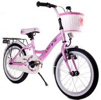 bike*star 40.6cm (16 Zoll) Kinder-Fahrrad Klassik - Pink (Design Fee)