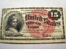 Fractional Currency 15 Cent (Green 204)