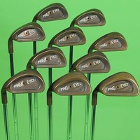 Genuine Rare Ping EYE2+ Beryllium Copper Irons 2-SW Steel Shafts L/H Used