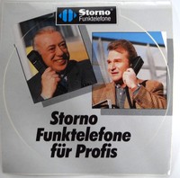 Aufkleber Storno Funktelefone C-Netz Tappert Wepper DERRICK 80er Sticker 