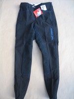 Reithose Whitaker Vivid schwarz blau mit Vollbesatz NEU Restposten Gr. 44
