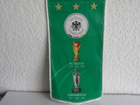 alter DFB DEUTSCHER FUSSBALL-BUND SONDER-WIMPEL "WELTMEISTER-EUROPAMEISTER" RAR