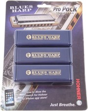 Hohner Blues Harp Pro Pack - Pro Pack 3-pk (G, A &