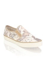 NEU S.Oliver Schuhe Damen Mokassin Textil-Slipper beige