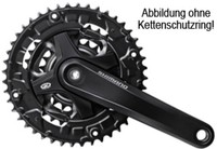 Shimano Kurbelgarnitur FC-M351 Vierkant 9-fach 44-32-22 Zähne für MTB/Trekking