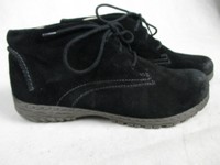 Bama Damen Halbschuhe gefüttert Gr. 40 schwarz Wildlederoptik neuw.  H325