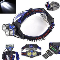 5000LM 2x XML T6 LED Fahrrad Stirnlampe Kopf Lampe Headlamp Taschenlampen Licht