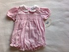 GIRLS PINK BUBBLE 3 MONTHS SMOCKED EASTER NWT CARRIAGE BOUTIQUE POLKA DOTS