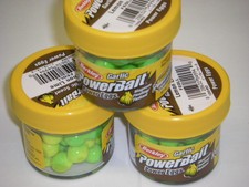 Berkley Powerbait Magnum Power Eggs 3 pack FEGLL Lemon Lime GARLIC Trout Bait