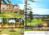 AK, Bad Saarow-Pieskow Süd, Jugendherberge "Helmut Just", drei Abb., 1975