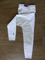 Schockemöhle Reithose Damen Alexa Microfaser weiß Vollbesatz Gr. 84 (=42 lang)