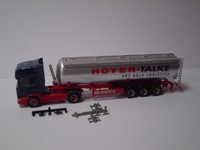 Herpa 1:87 Scania Silo-Sattelzug, HOYER-TALKE, BULK LOGISTICS. (L 463)