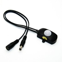 DC 12V 24V LED Infrared Motion Sensor Body PIR Switch Delay Adjustable 2-360S