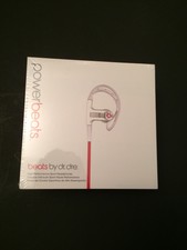 Beats by Dr Dre PowerBeats Ear-Hook Headphone Lebron James White Edition NEW