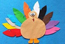 *Teach Colors* Turkey Wore A Red Feather All Day Long Flannel Board Story Set