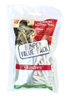 Masters Golf Tees Bumper Pack Holztees - Weiß - 2 3/4 inch - 70mm -110 Stück