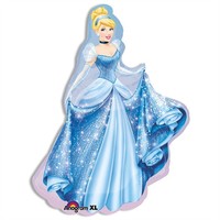 Folienballon Luftballon Heliumballon SuperShape Princess Cinderella - 71 x 84 cm