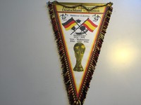 Deutschland Spanien XL Wimpel  BRD Versandkostenfrei ca40x27 cm Metallkette