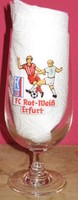Bierglas Biertulpe FC ROT WEIß ERFURT!!! DDR Oberliga Fussball DFV