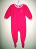 24 month girls pink polyester fleece long sleeve zip front Gerber sleeper