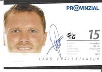 Autogrammkarte AK signiert signed SG Flensurg-Handewitt LARS CHRISTIANSEN 3