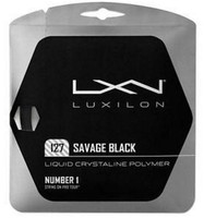 Luxilon Savage BLACK Tennissaite 12m (1,27mm) (NEU Rollenware)