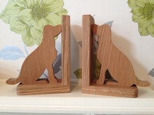 Solid Oak Labrador Bookends * Handmade in Yorkshire *