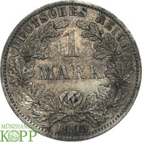 P25) J.17 KAISERREICH 1 Mark 1903 A - dunkle Patina