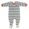 Carters Boys Penguin Footed Fleece Blanket Sleeper 6 Months Grey