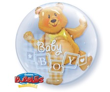 Double Bubble Balloon - Baby Boy