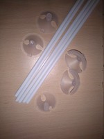 50 Luftballon Stäbe, Luftballonhalter, Ballonstäbe (alles Plaste)