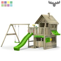 FATMOOSE CountryCow Maxi XXL Spielturm Kletterturm Schaukel Baumhaus Spielhaus A