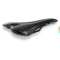 SELLE ITALIA MTB Sattel C-2 Genuine Gel Leder schwarz Fahrrad