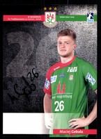 Maciej Gebala SC Magdeburg 2014-15 Original Signiert Handball + A 101506