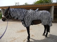 **FLIEGENAUSREITDECKE**ZEBRA - NEU mit Halsteil 135 cm