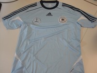 adidas DFB Deutschland Trikot GR. L Rarität Sonderedition RAR blau Mercedes neu