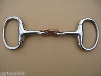 Dr. Bristol Gebiss doppelt gebrochen aus Edelstahl mit Kupfer 12,0 cm