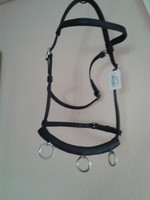 feiner Kappzaum / Cavecon von Imperial Riding, schwarz, Größe Cob o. Full,  NEU