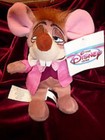 NEW RARE DISNEY STORE Plush Beanie 7" ALICE IN WONDERLAND DORMOUSE Bean Bag NWT