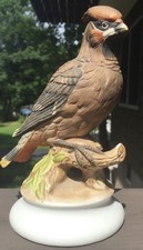 Lefton China Bohemian Waxwing Figure