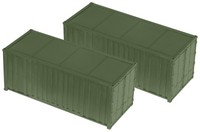 Roco H0 05100 Minitank Bausatz "Container 2er Set + Decals" 1:87 NEU + OVP