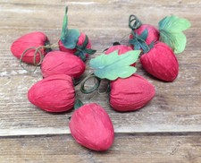 Fabric Fruit Display Cloth Red 3 Clusters Strawberries Strawberry Darling
