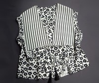 SEE BY CHLOE SEIDENBLUSE Gr.: 38 / 40 SCHWARZ WEIß NEU