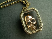 Totenkopf Skull Anhänger  Kette  Punk, Vintage Style,  Gothic