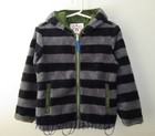 HANNA ANDERSSON Reversible Marshmallow Hood Jacket Navy Grey Green 100 4T 4 NWT